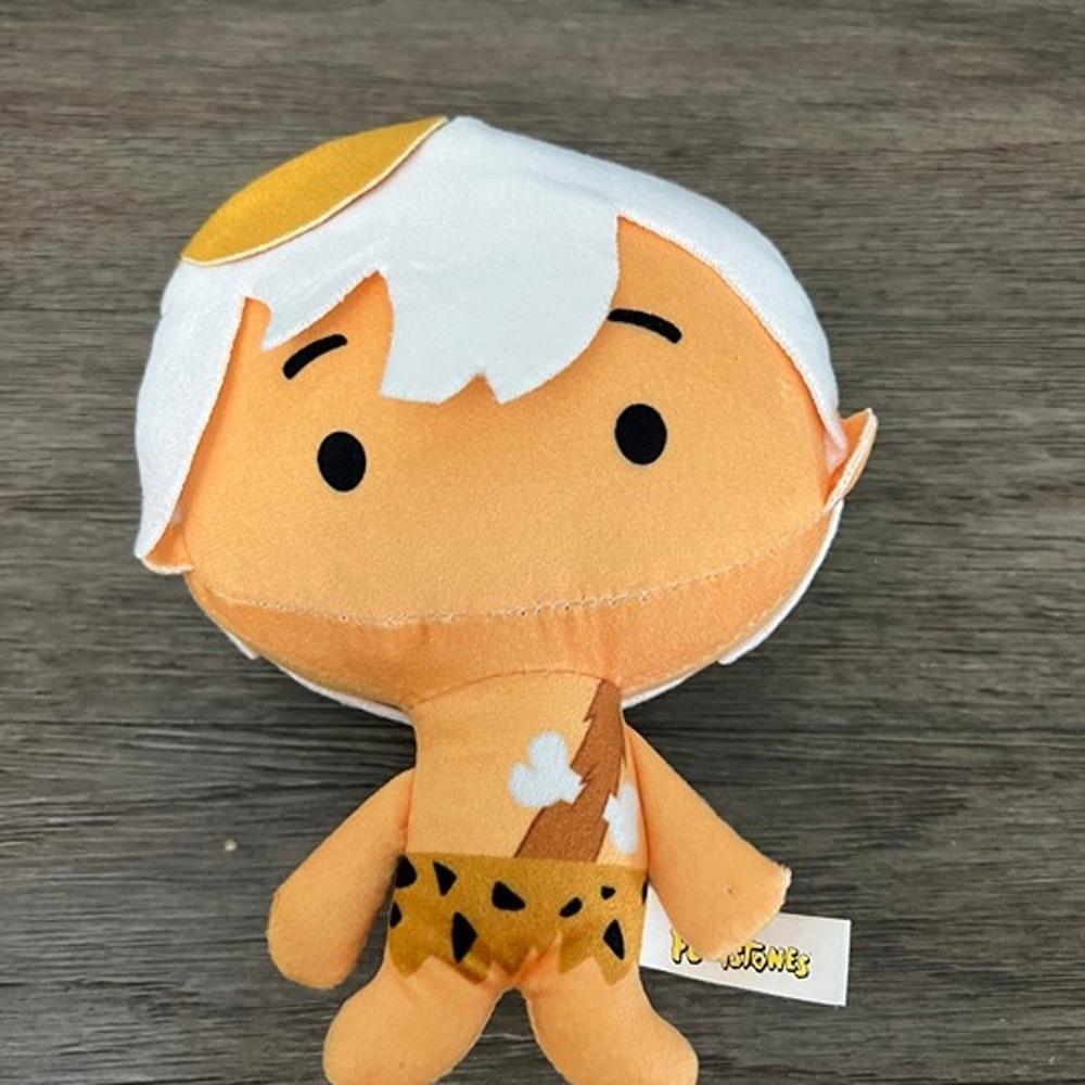 Flintstones Bam Bam Rubble Chibi Plush Hanna-Barbera Orange Stuffed Toy 6"